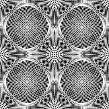 Sorunsuz tek renkli elips desen tasarım. Soyut kılavuz dokulu arka plan. Vektör sanat. Hiçbir gradyan