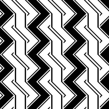 Tasarım Dikişsiz tek renkli zikzak desen. Arka plan. Vektör sanat