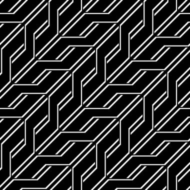 Tasarım Dikişsiz tek renkli zikzak desen. Arka plan. Vektör sanat