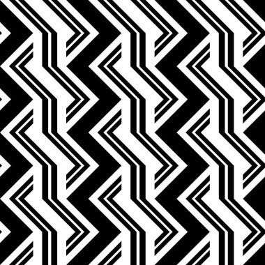 Tasarım Dikişsiz tek renkli zikzak desen. Arka plan. Vektör sanat