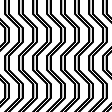 Tasarım Dikişsiz tek renkli zikzak desen. Arka plan. Vektör sanat