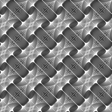 Kusursuz tek renkli dekoratif desen tasarla. Soyut çizgiler dokulu arkaplan. Vektör sanatı. Eğim yok