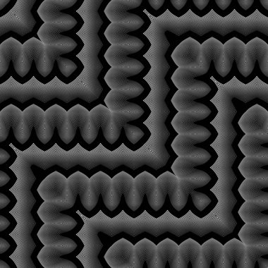 Tasarım Dikişsiz tek renkli zikzak desen. Dekoratif arka plan. Vektör sanat. Hiçbir gradyan