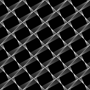 Tasarım Dikişsiz tek renkli geometrik desen. Özet satırları arka plan dokulu. Vektör sanat. Hiçbir gradyan