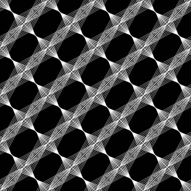 Tasarım Dikişsiz tek renkli geometrik desen. Özet satırları arka plan dokulu. Vektör sanat. Hiçbir gradyan