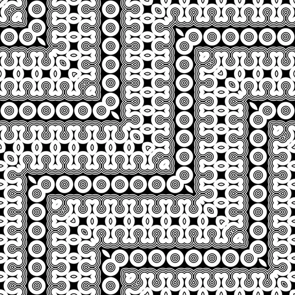 Design Senza Soluzione Continuità Modello Zig Zag Monocromatico Sfondo Astratto — Vettoriale Stock