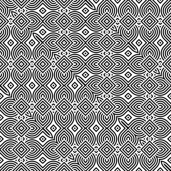 Tasarım Dikişsiz tek renkli dekoratif desen. Çizgili arka plan. Vektör sanat. Hiçbir gradyan