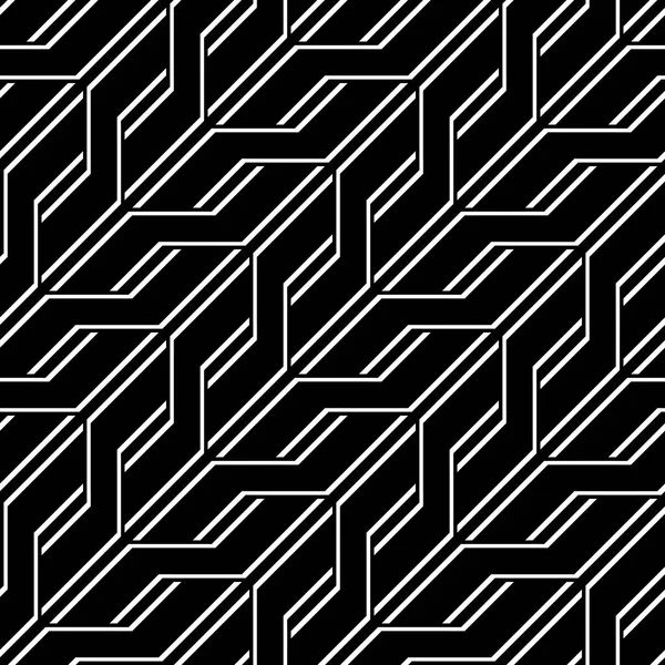 Diseña Patrón Zigzag Monocromo Sin Costuras Fondo Abstracto Arte Vectorial — Archivo Imágenes Vectoriales