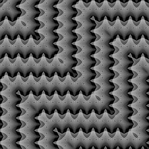 Tasarım Dikişsiz tek renkli zikzak desen. Dekoratif arka plan. Vektör sanat. Hiçbir gradyan