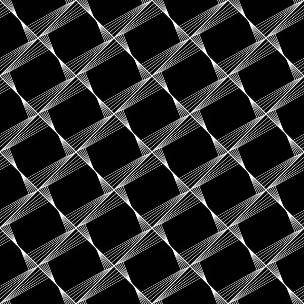 Diseño Inconsútil Patrón Geométrico Monocromo Líneas Abstractas Fondo Texturizado Arte — Vector de stock