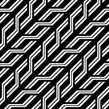 Tasarım Dikişsiz tek renkli zikzak desen. Arka plan. Vektör sanat