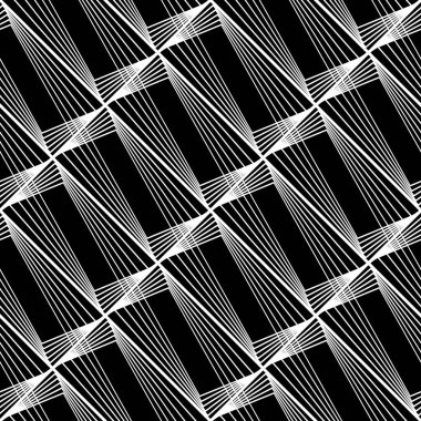 Tasarım Dikişsiz tek renkli geometrik desen. Özet satırları arka plan dokulu. Vektör sanat. Hiçbir gradyan