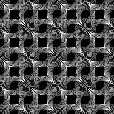 Kusursuz tek renkli dekoratif desen tasarla. Soyut çizgiler dokulu arkaplan. Vektör sanatı. Eğim yok