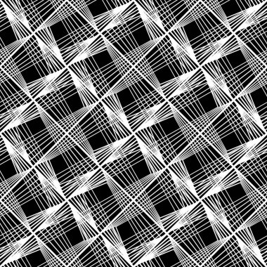 Tasarım Dikişsiz tek renkli geometrik desen. Özet satırları arka plan dokulu. Vektör sanat. Hiçbir gradyan