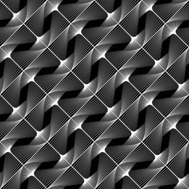 Kusursuz tek renkli dekoratif desen tasarla. Soyut çizgiler dokulu arkaplan. Vektör sanatı. Eğim yok