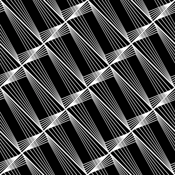 Design Nahtlose Monochrome Geometrische Muster Abstrakte Linien Strukturierten Hintergrund Vektorkunst — Stockvektor