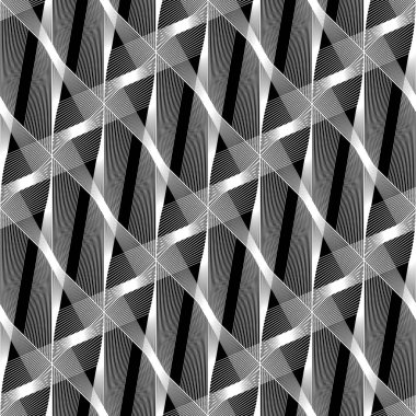 Tasarım Dikişsiz tek renkli geometrik desen. Soyut kılavuz arka plan. Vektör sanat. Hiçbir gradyan