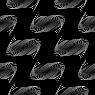 Kusursuz tek renkli dekoratif desen tasarla. Soyut çizgiler dokulu arkaplan. Vektör sanatı. Eğim yok