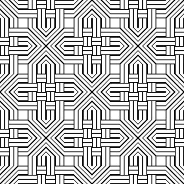 Kusursuz tek renkli geometrik desen dizaynı. Soyut arkaplan. vektör sanatı
