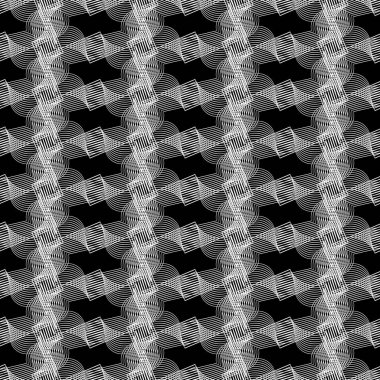 Kusursuz tek renkli dekoratif desen tasarla. Soyut çizgiler dokulu arkaplan. Vektör sanatı. Eğim yok