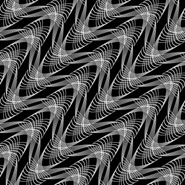 Tasarım Dikişsiz tek renkli sallanan desen. Dekoratif arka plan. Vektör sanat. Hiçbir gradyan