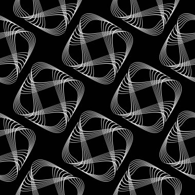 Dikişsiz tek renkli kare desen tasarım. Özet satırları arka plan dokulu. Vektör sanat. Hiçbir gradyan