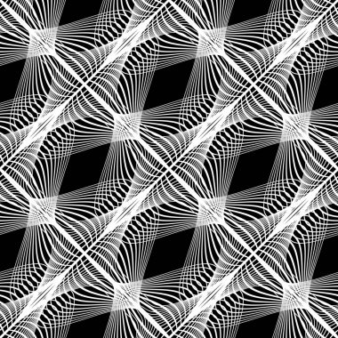 Sorunsuz tek renkli elmas desen tasarım. Dekoratif arka plan. Vektör sanat. Hiçbir gradyan