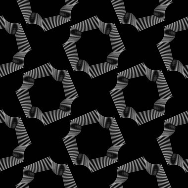 Kusursuz tek renkli dekoratif desen tasarla. Soyut çizgiler dokulu arkaplan. Vektör sanatı. Eğim yok