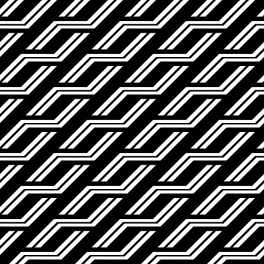 Tasarım Dikişsiz tek renkli zikzak desen. Arka plan. Vektör sanat