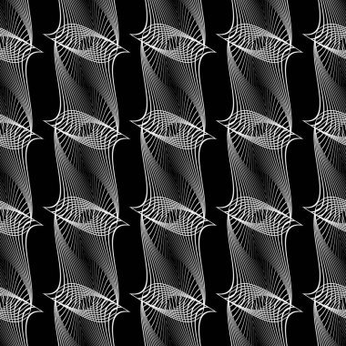 Kusursuz tek renkli dekoratif desen tasarla. Soyut çizgiler dokulu arkaplan. Vektör sanatı. Eğim yok