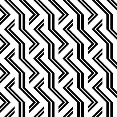 Tasarım Dikişsiz tek renkli zikzak desen. Arka plan. Vektör sanat