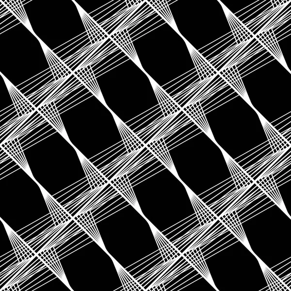 Diseño Inconsútil Patrón Geométrico Monocromo Líneas Abstractas Fondo Texturizado Arte — Archivo Imágenes Vectoriales