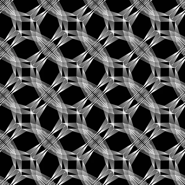 Entwerfen Sie Nahtlose Monochrome Dekorative Muster Abstrakte Linien Strukturierten Hintergrund — Stockvektor