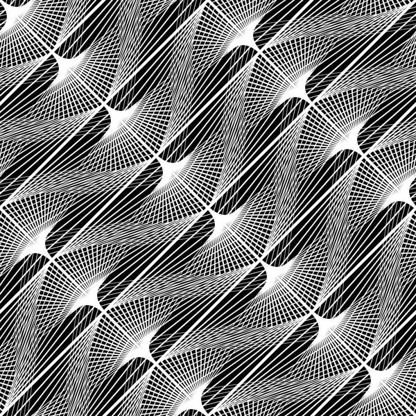 Дизайн Бесшовный Монохромный Кружевной Рисунок Абстрактный Декоративный Фон Векторное Искусство — стоковый вектор
