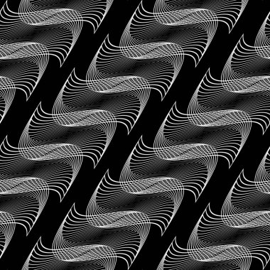 Kusursuz tek renkli dekoratif desen tasarla. Soyut çizgiler dokulu arkaplan. Vektör sanatı. Eğim yok