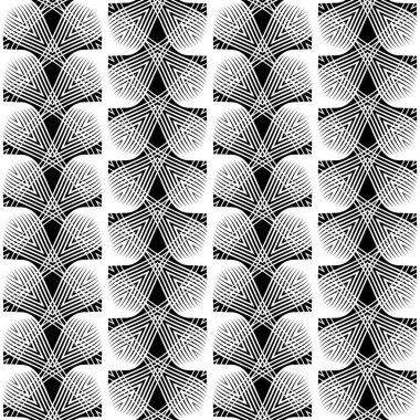 Kusursuz tek renkli dekoratif desen tasarla. Soyut çizgiler dokulu arkaplan. Vektör sanatı. Eğim yok