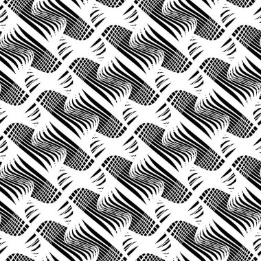 Kusursuz tek renkli dekoratif desen tasarla. Soyut çizgiler dokulu arkaplan. Vektör sanatı. Eğim yok