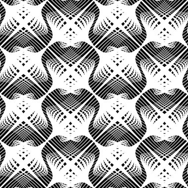 Kusursuz tek renkli dekoratif desen tasarla. Soyut çizgiler dokulu arkaplan. Vektör sanatı. Eğim yok