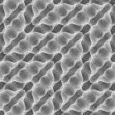 Tasarım seamless tek renkli dantel modeli. Özet satırları arka plan dokulu. Vektör sanat. Hiçbir gradyan