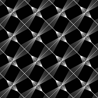 Tasarım Dikişsiz tek renkli geometrik desen. Özet satırları arka plan dokulu. Vektör sanat. Hiçbir gradyan