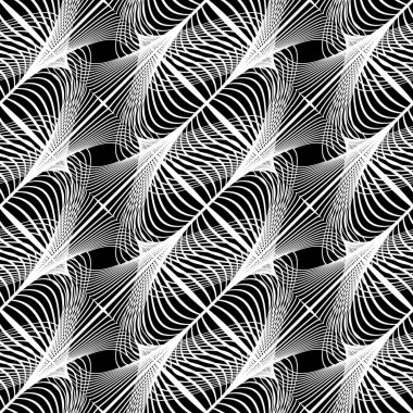 Kusursuz tek renkli dekoratif desen tasarla. Soyut çizgiler dokulu arkaplan. Vektör sanatı. Eğim yok