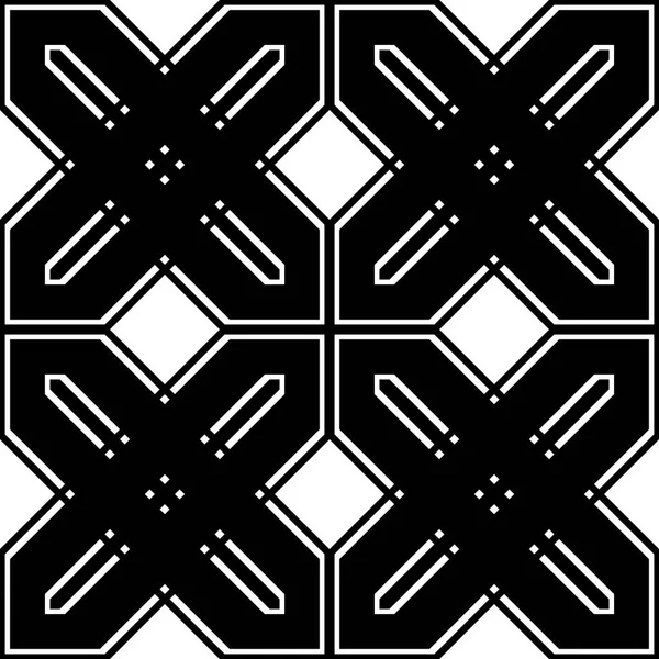 Design Motif Géométrique Monochrome Sans Couture Fond Abstrait Art Vectoriel — Image vectorielle