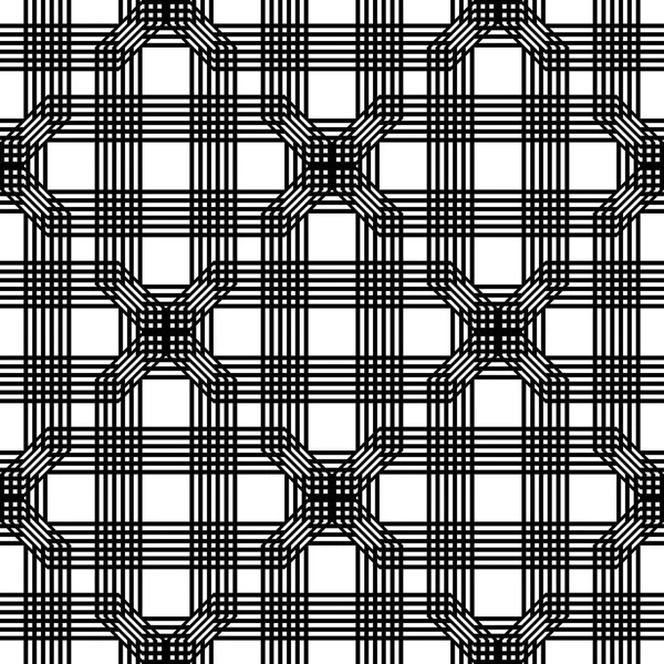 Design Motif Géométrique Monochrome Sans Couture Fond Abstrait Art Vectoriel — Image vectorielle