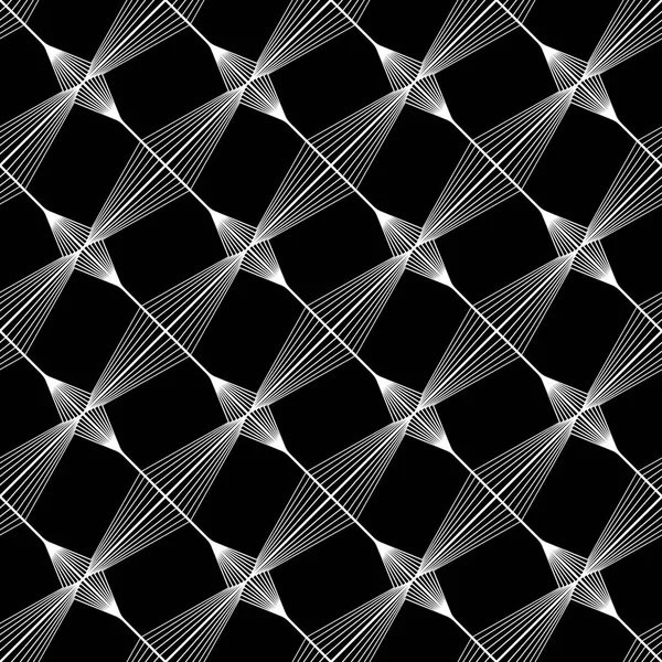 Design Senza Soluzione Continuità Modello Geometrico Monocromatico Linee Astratte Sfondo — Vettoriale Stock