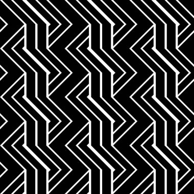 Tasarım Dikişsiz tek renkli zikzak desen. Arka plan. Vektör sanat