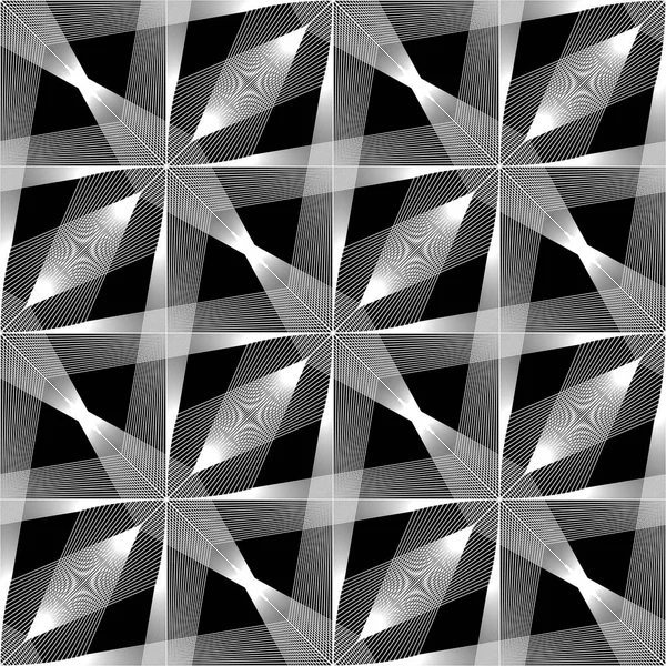 Dimensjonerende Sømløst Monokrom Dekorativt Mønster Abstrakte Linjer Strukturert Bakgrunn Vektorkunst – stockvektor