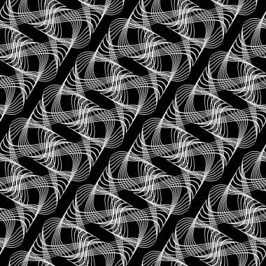 Kusursuz tek renkli dekoratif desen tasarla. Soyut çizgiler dokulu arkaplan. Vektör sanatı. Eğim yok
