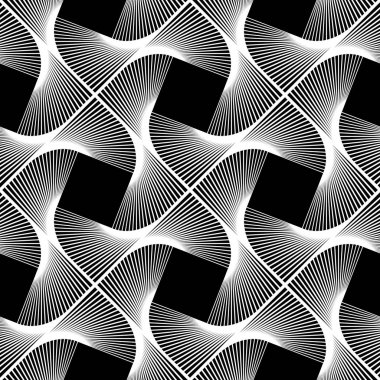 Kusursuz tek renkli dekoratif desen tasarla. Soyut çizgiler dokulu arkaplan. Vektör sanatı. Eğim yok