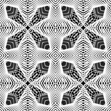 Kusursuz tek renkli dekoratif desen tasarla. Soyut çizgiler dokulu arkaplan. Vektör sanatı. Eğim yok