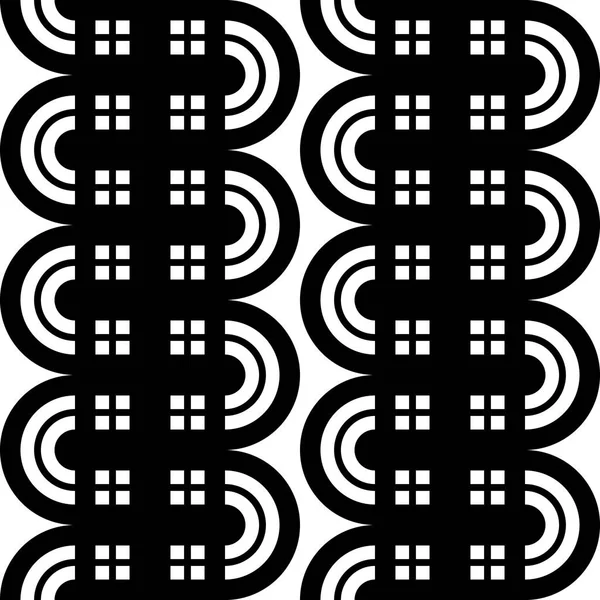 Дизайн Безшовного Монохромного Візерунка Махання Абстрактні Лінії Текстурованого Фону Векторне — стоковий вектор